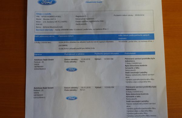 Ford Mondeo 2.0 TDCi Titanium LIFTBACK KAMERA, nabídka A106/19