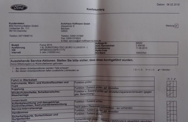 Ford Focus 1.6 TDCi Facelift NAVI, ZIMNÍ PAKET, nabídka A111/18