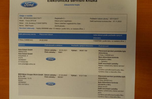Ford Focus 2.0 TDCi Titanium ZIMNÍ PAKET, NAVI, nabídka A112/22