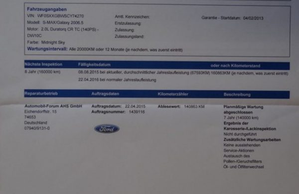 Ford S-MAX 2.0 TDCi 7 MÍST, NAVIGACE, TEMPOMAT, nabídka A117/15