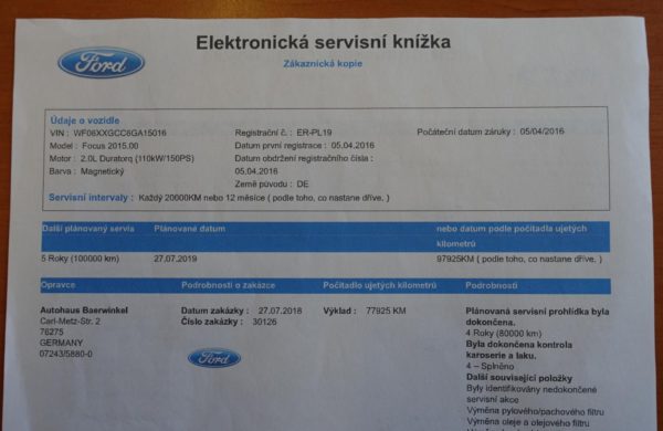 Ford Focus 2.0 TDCi Titanium BI-XENONY, NAVI, nabídka A120/19