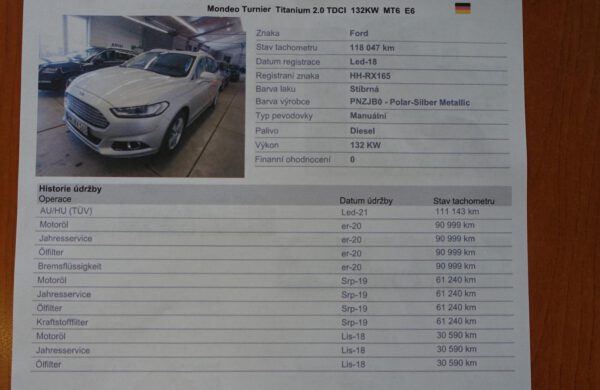 Ford Mondeo 2.0 TDCi 132 kW Titanium LED SVĚTLA, nabídka A126/21