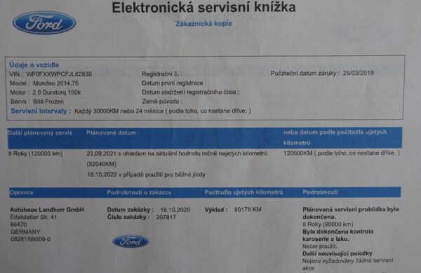 Ford Mondeo 2.0 TDCi Business REZERVOVÁNO!, nabídka A130/21