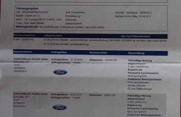 Ford Grand C-MAX 1.6 TDi 85 kW 7 MÍST, ZIMNÍ PAKET, nabídka A134/16