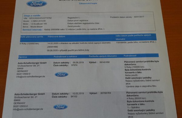 Ford C-MAX 1.5 EcoBoost 110 kW, SYNC 3, nabídka A137/20