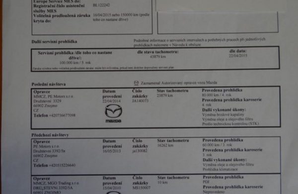 Mazda 3 1.6i 1.MAJITEL, SERVISNÍ KNÍŽKA, nabídka A145/14