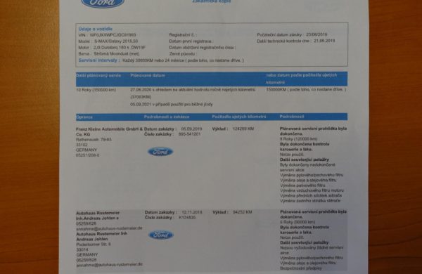 Ford S-MAX 2.0 TDCi 132kW Titanium SPORT, NAVI, nabídka A14/20