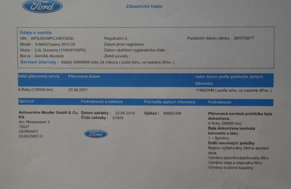 Ford S-MAX 2.0TDCi Titanium LED SVĚTLA, KAMERA, nabídka A14/21