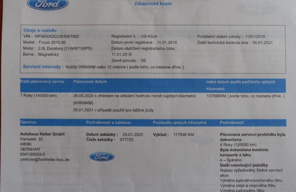 Ford Focus 2.0 TDCi Titanium ZIMNÍ PAKET,SYNC3, nabídka A150/20