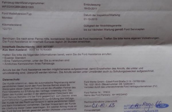 Ford Mondeo 2.0 TDCi FACELIFT, ZIMNÍ PAKET, nabídka A152/14
