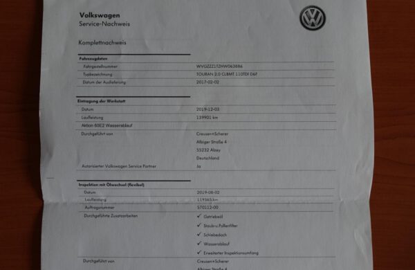 Volkswagen Touran 2.0 TDi DSG Comfortline, nabídka A153/20