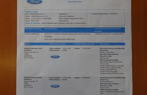 Ford S-MAX 2.0 TDCi Titanium ZIMNÍ PAKET,SYNC3, nabídka A157/20