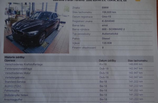 BMW Řada 3 Gran Turismo 320d xDrive NAVIGACE, nabídka A171/18