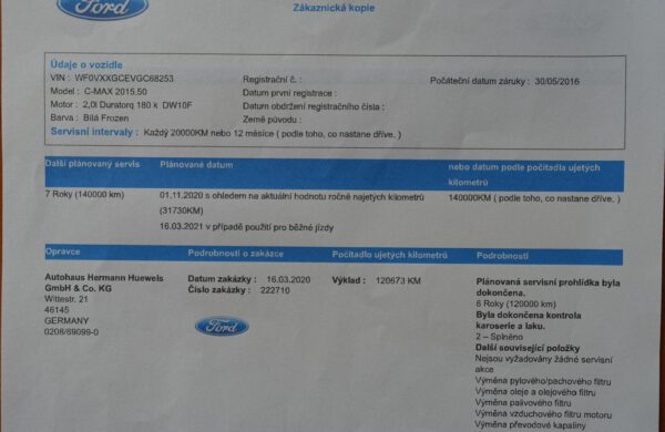 Ford C-MAX 2.0 TDCi 125 kW Titanium Powershift, nabídka A173/20