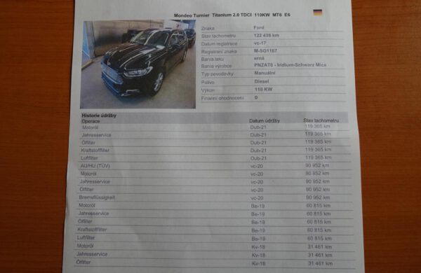 Ford Mondeo 2.0TDCi Titanium, BLIS, KAMERA, nabídka A176/21