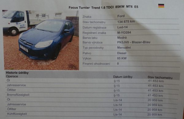 Ford Focus 1.6 TDCi DIGI KLIMA, ZIMNÍ PAKET, nabídka A179/19