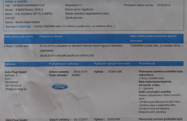 Ford Galaxy 2.0 TDCi ZIMNÍ PAKET, CZ NAVIGACE, nabídka A17/19