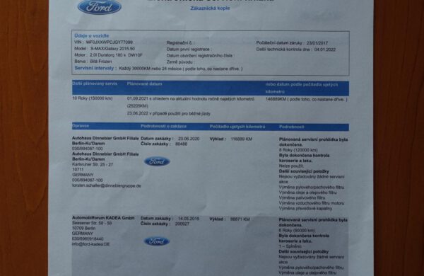 Ford S-MAX 2.0 TDCi 132kW Titanium LED WEBASTO, nabídka A185/21