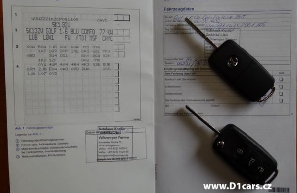 Volkswagen Golf 1.6 TDi Comfortline NAVIGACE, nabídka A189/15
