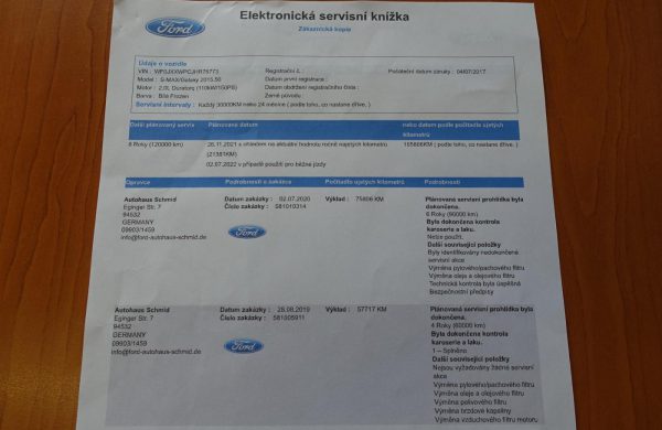 Ford S-MAX 2.0TDCi ZIMNÍ PAKET, nabídka A190/21