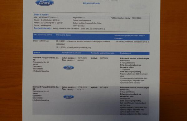 Ford S-MAX 2.0 TDCi Titanium 132kW PARK.KAMERA, nabídka A195/21