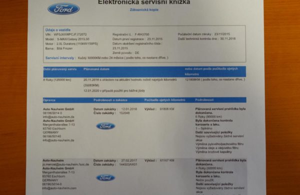 Ford S-MAX 2.0 TDCi Titanium 7 MÍST NOVÝ MODEL, nabídka A201/18