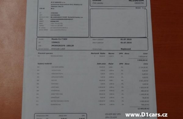 Mazda CX-7 2.3i AUTOMAT, KŮŽE, XENONY, KAMERA, nabídka A206/16