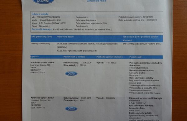 Ford Galaxy 2.0 TDCi NAVI,SYNC 3, AUT.PARKOVÁNÍ, nabídka A207/20