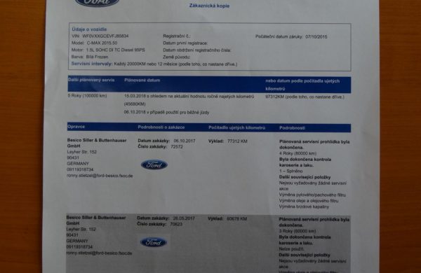 Ford C-MAX 1.5 TDCi NOVÝ MODEL, NAVI,VYHŘ.SKLO, nabídka A220/17