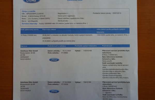 Ford S-MAX 2.0 TDCi Titanium NAVI ZIMNÍ PAKET, nabídka A231/21