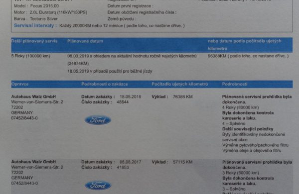 Ford Focus 2.0TDCi Titanium ACC TEMPOMAT, NAVI, nabídka A239/18