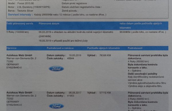 Ford Focus 2.0TDCi Titanium ACC TEMPOMAT, NAVI, nabídka A239/18
