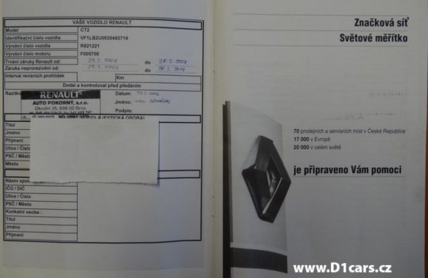 Renault Thalia 1.2i 16V, 1.MAJITEL, KOUPENO V ČR, nabídka A23/16
