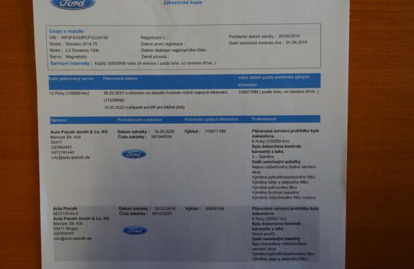 Ford Mondeo 2.0 TDCi Titanium LED SVĚTLA, SYNC3, nabídka A243/20