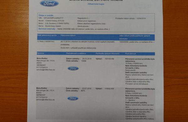 Ford S-MAX 2.0 TDCi Titanium NAVI, ZIMNÍ PAKET, nabídka A245/19