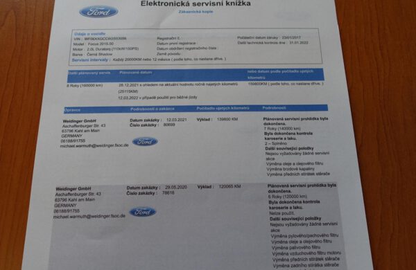 Ford Focus 2.0 TDCi ZIMNÍ PAKET, nabídka A247/21