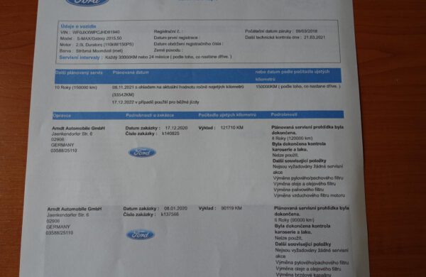 Ford S-MAX 2.0 TDCi Titanium ACCTemp.LEDsvětla, nabídka A251/21