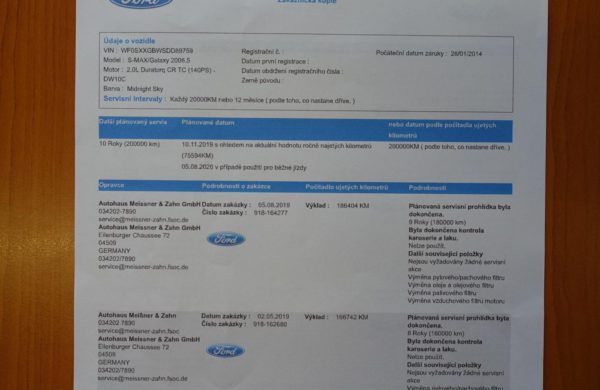 Ford S-MAX 2.0 TDCi Titanium NAVI, ZIMNÍ PAKET, nabídka A262/19