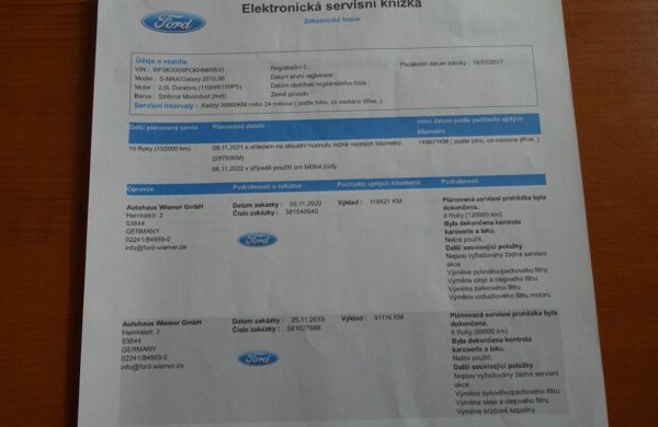 Ford Galaxy 2.0 TDCi Titanium, BLIS, LED SVĚTLA, nabídka A264/20