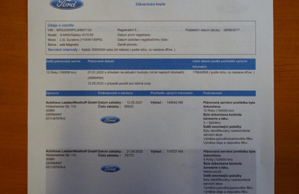 Ford S-MAX 2.0 TDCi Business LED SVĚTLA SYNC 3, nabídka A271/21