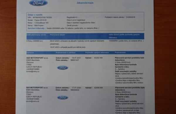 Ford Focus 1.5 EcoBoost Titanium 110kW  SYNC3, nabídka A280/21