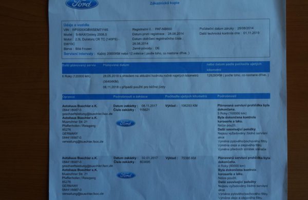 Ford S-MAX 2.0TDCi Titanium 7 MÍST,XENONY,NAVI, nabídka A28/19