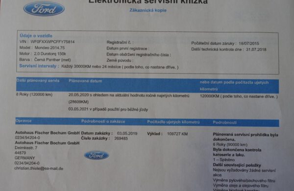 Ford Mondeo 2.0 TDCi Titanium ZIMNÍ PAKET, NAVI, nabídka A33/20