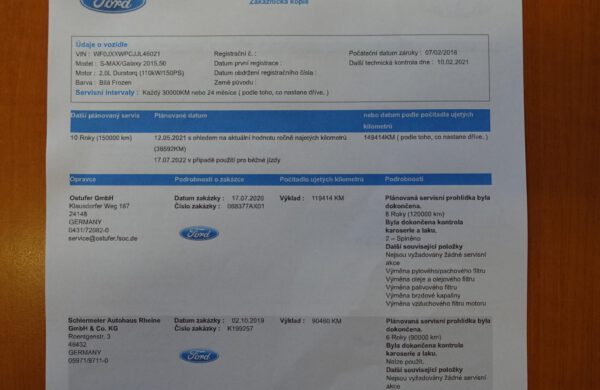 Ford S-MAX 2.0 TDCi Business, LEDsvětla, SYNC3, nabídka A33/21