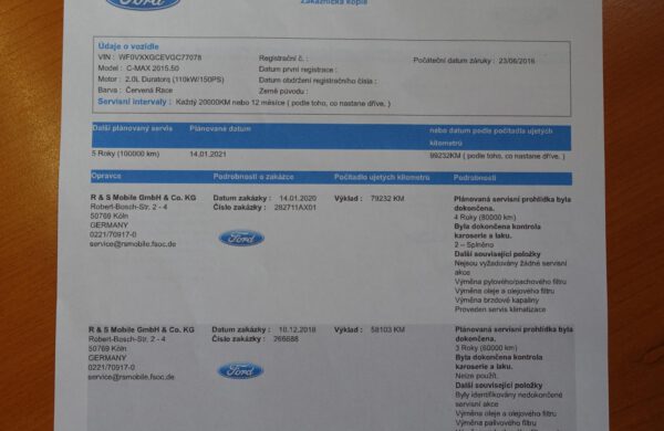 Ford C-MAX 2.0 TDCi Titanium PANORAMA NAVIGACE, nabídka A35/21