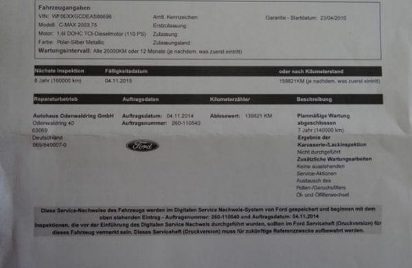 Ford C-MAX 1.6 TDCi 80 kW Ghia ZIMNÍ PAKET, nabídka A36/15