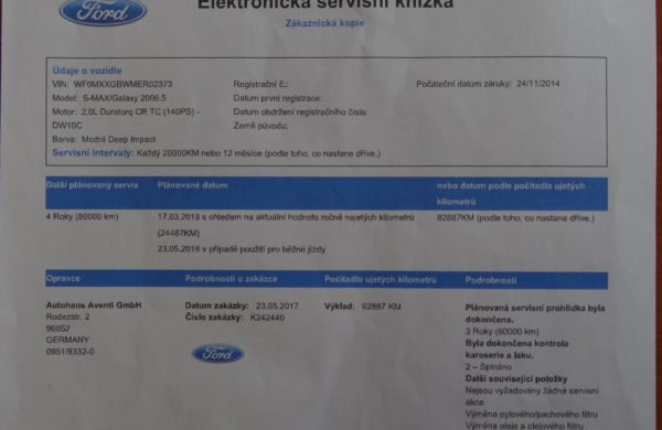 Ford Galaxy 2.0 TDCi DIGI KLIMA, ZIMNÍ PAKET, nabídka A38/18