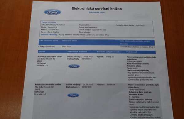 Ford Focus 2.0 EcoBlue ZIMNÍ PAKET, nabídka A49/22