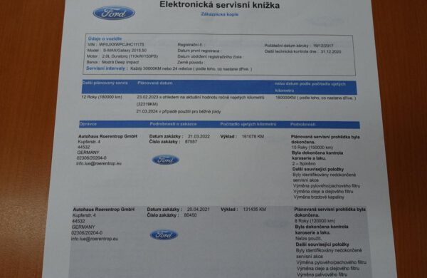 Ford S-MAX 2.0 TDCi Business BLIS,, nabídka A51/22