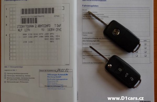 Volkswagen Touran 2.0 TDi DSG NAVIGACE COMFORTLINE, nabídka A58/16